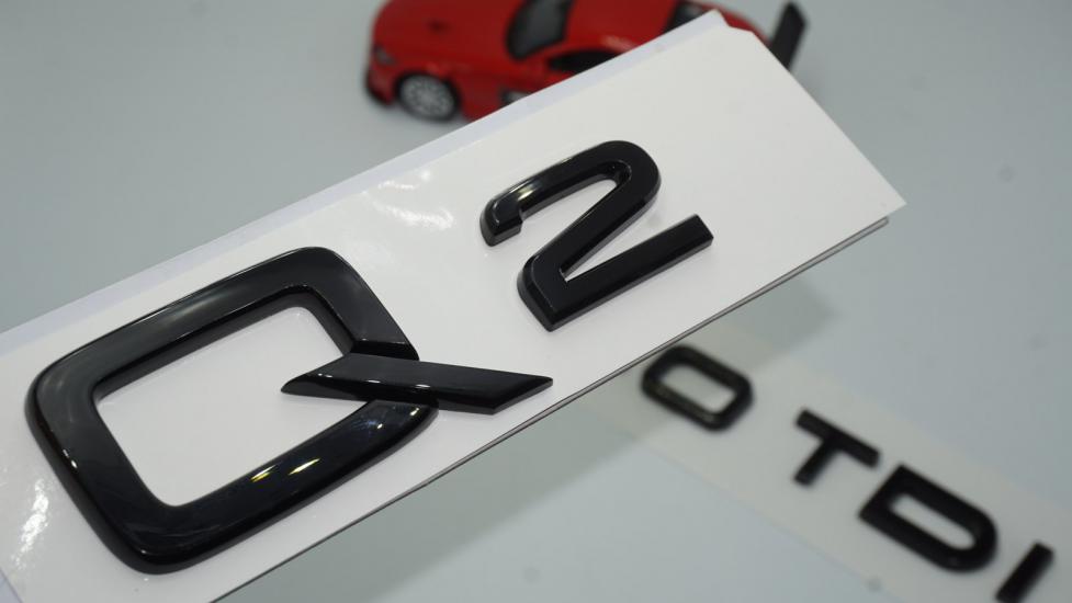Audi Q2 40 TDi Parlak Siyah ABS 3M 3D Bagaj Yazı Logo Orjinal Ürün