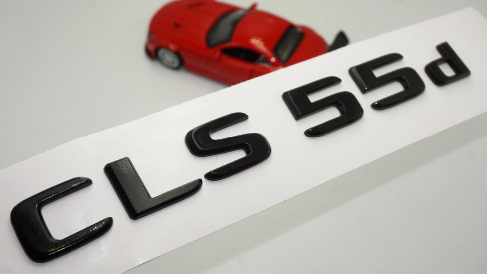 CLS 55d Bagaj Parlak Siyah ABS 3M 3D Yazı Logo