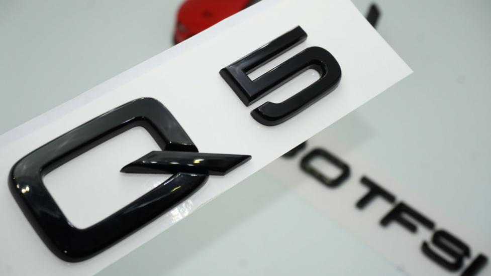 Audi Q5 30 TFSi Parlak Siyah ABS 3M 3D Bagaj Yazı Logo Orjinal Ürün