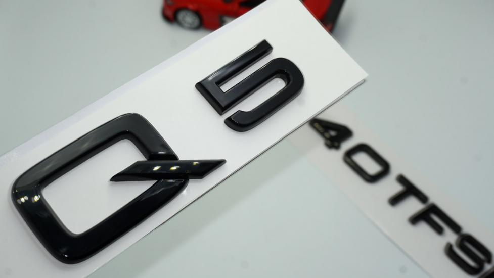 Audi Q5 40 TFSi Parlak Siyah ABS 3M 3D Bagaj Yazı Logo Orjinal Ürün