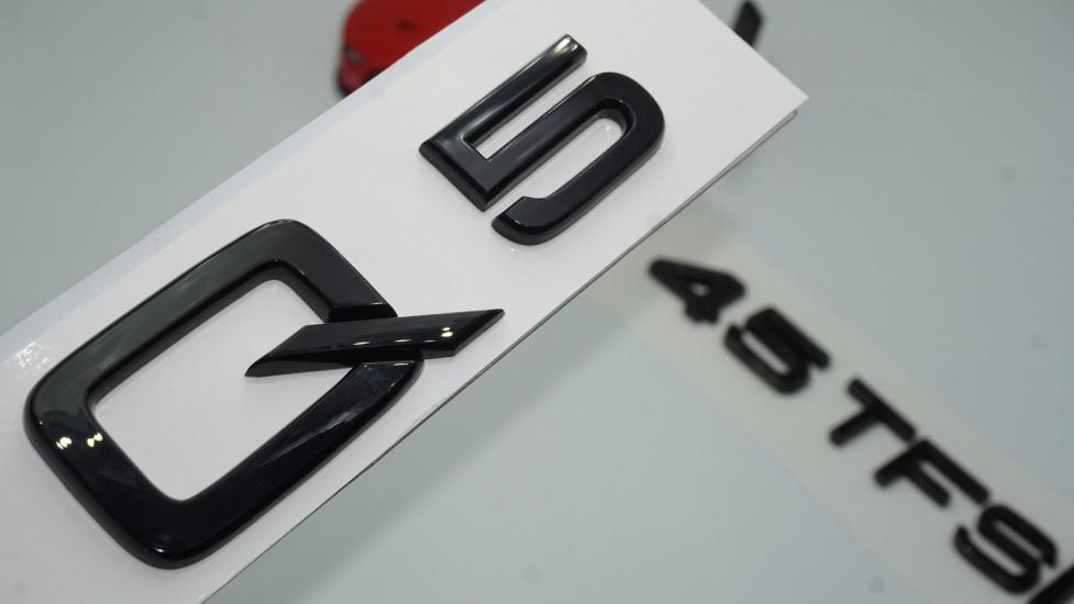 Audi Q5 45 TFSi Parlak Siyah ABS 3M 3D Bagaj Yazı Logo Orjinal Ürün