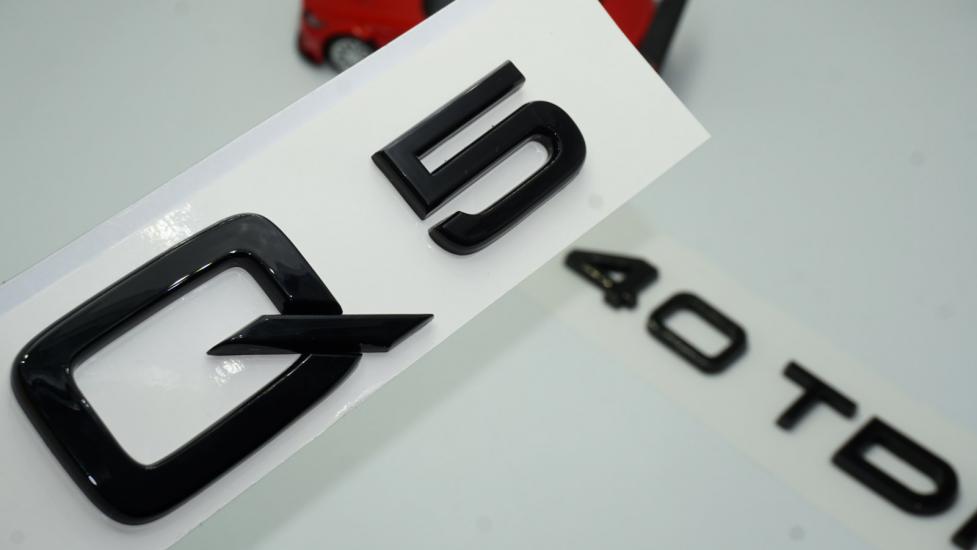 Audi Q5 40 TDi Parlak Siyah ABS 3M 3D Bagaj Yazı Logo Orjinal Ürün
