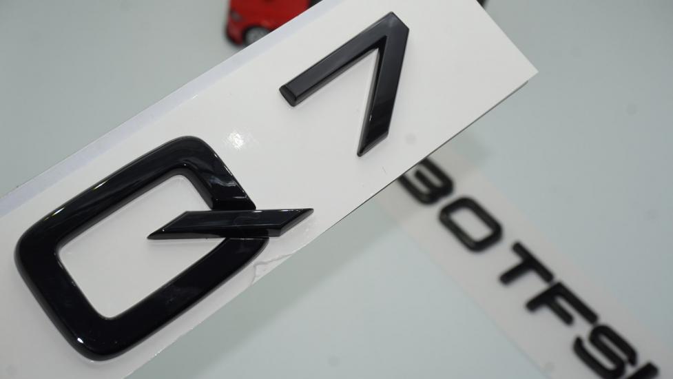 Audi Q7 30 TFSi Parlak Siyah ABS 3M 3D Bagaj Yazı Logo Orjinal Ürün