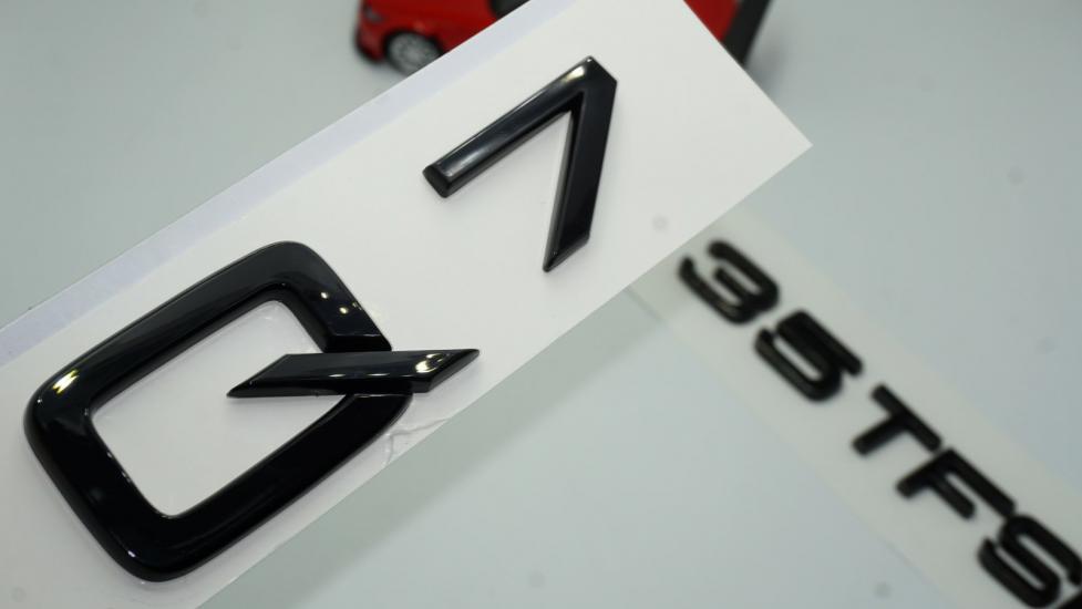 Audi Q7 35 TFSi Parlak Siyah ABS 3M 3D Bagaj Yazı Logo Orjinal Ürün