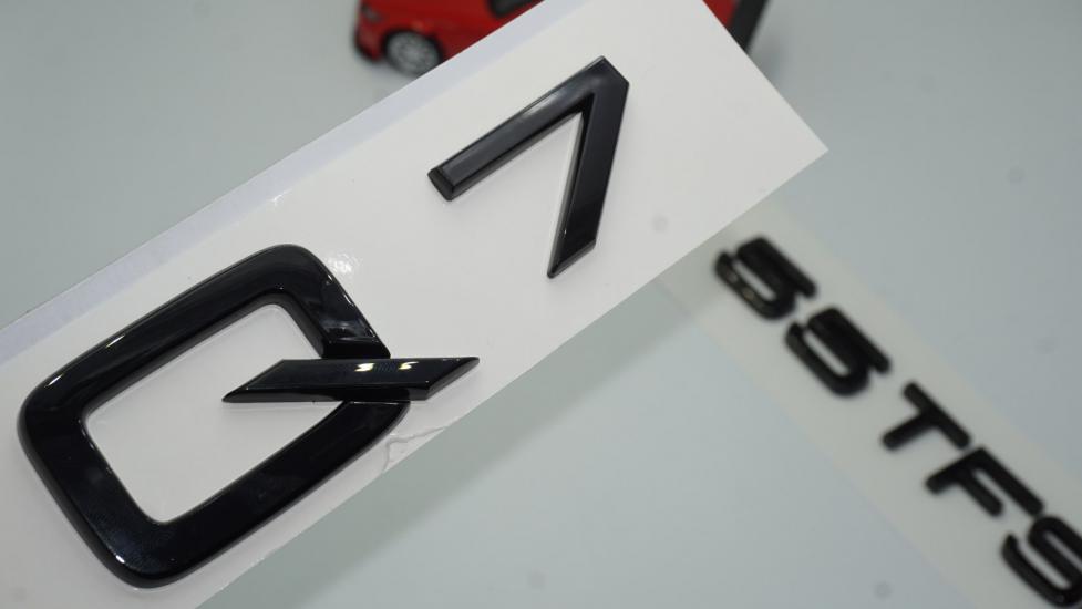 Audi Q7 55 TFSi Parlak Siyah ABS 3M 3D Bagaj Yazı Logo Orjinal Ürün