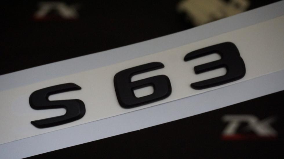 S63 Bagaj Yazı Logo Mat Siyah Renk Orjinal Ürün