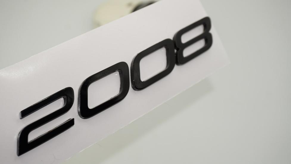 DK Tuning Peugeot Yeni 2008 Bagaj 3M 3D Siyah ABS Yazı Logo