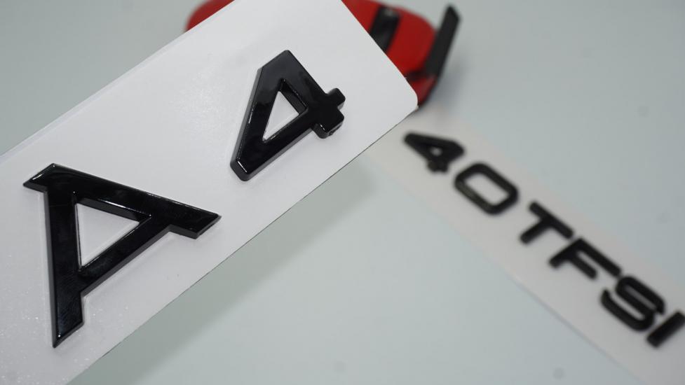 Audi A4 40 TFSi Parlak Siyah ABS 3M 3D Bagaj Yazı Logo Orjinal Ürün