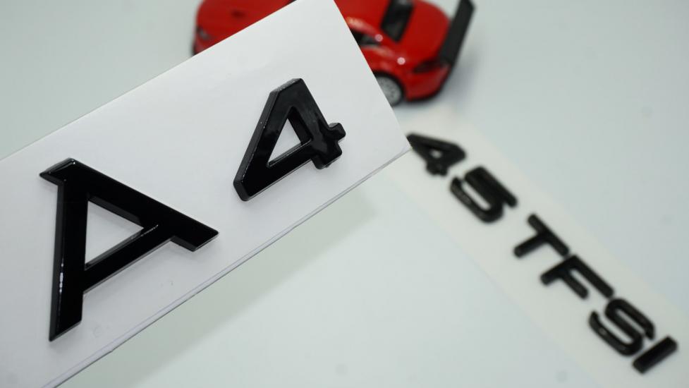 Audi A4 45 TFSi Parlak Siyah ABS 3M 3D Bagaj Yazı Logo Orjinal Ürün