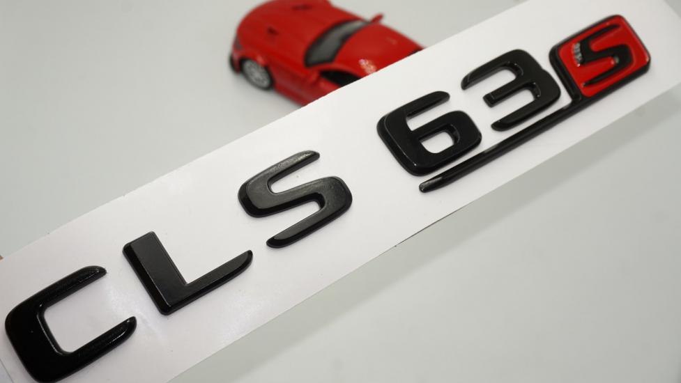 CLS 63S Bagaj Parlak Siyah ABS 3M 3D Yazı Logo