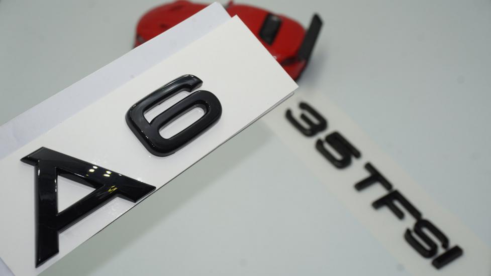 Audi A6 35 TFSi Parlak Siyah ABS 3M 3D Bagaj Yazı Logo Orjinal Ürün