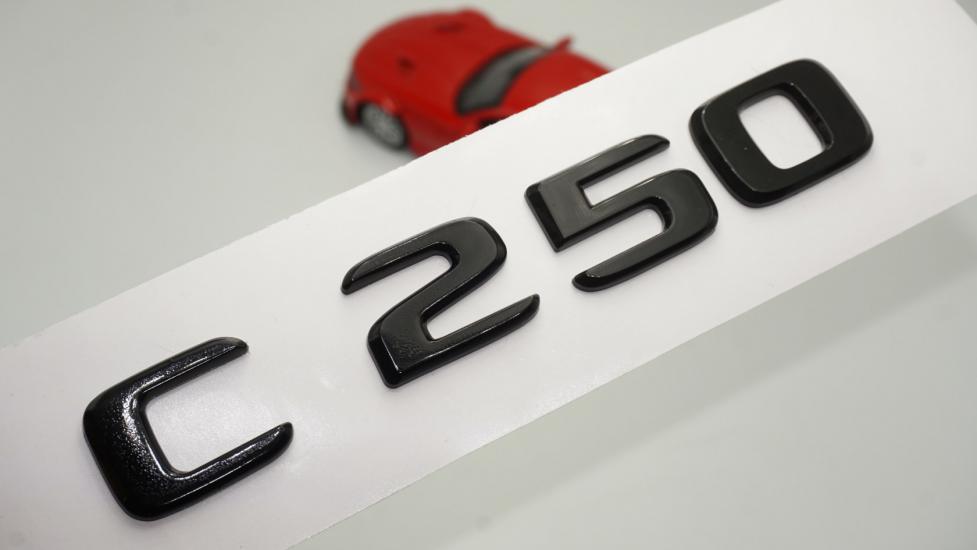 C 250 Bagaj Parlak Siyah ABS 3M 3D Yazı Logo