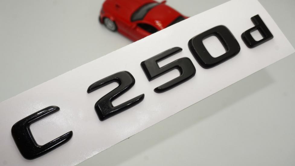 C 250d Bagaj Parlak Siyah ABS 3M 3D Yazı Logo