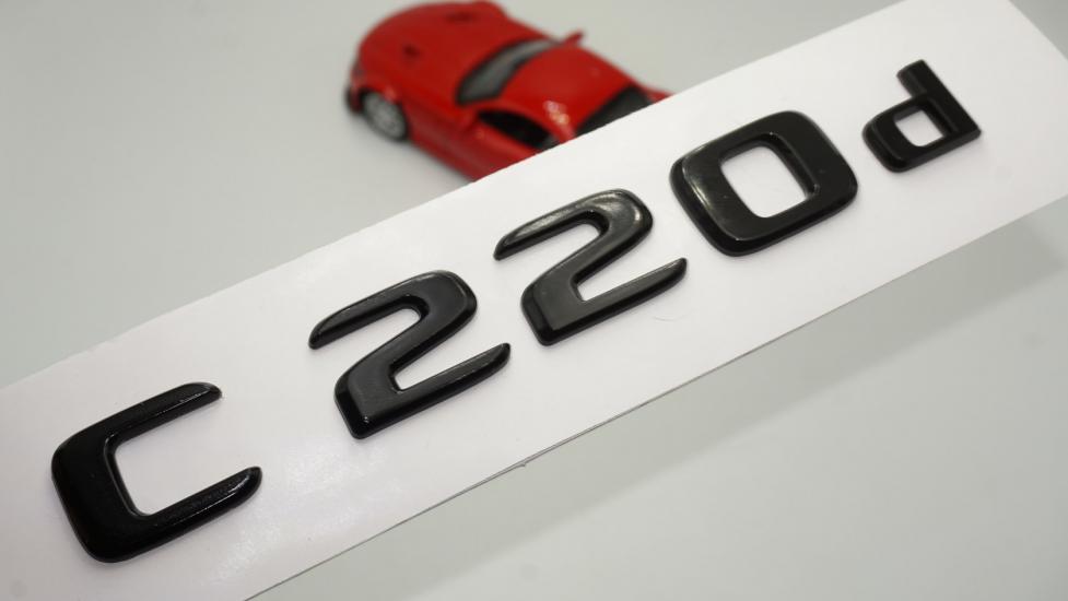 C 220d Bagaj Parlak Siyah ABS 3M 3D Yazı Logo