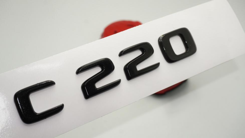 C 220 Bagaj Parlak Siyah ABS 3M 3D Yazı Logo