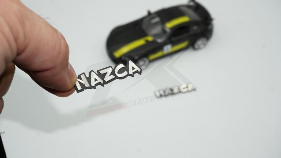 Nazca Hoparlör Krom Metal 3M Logo Amblem 2 Li Set