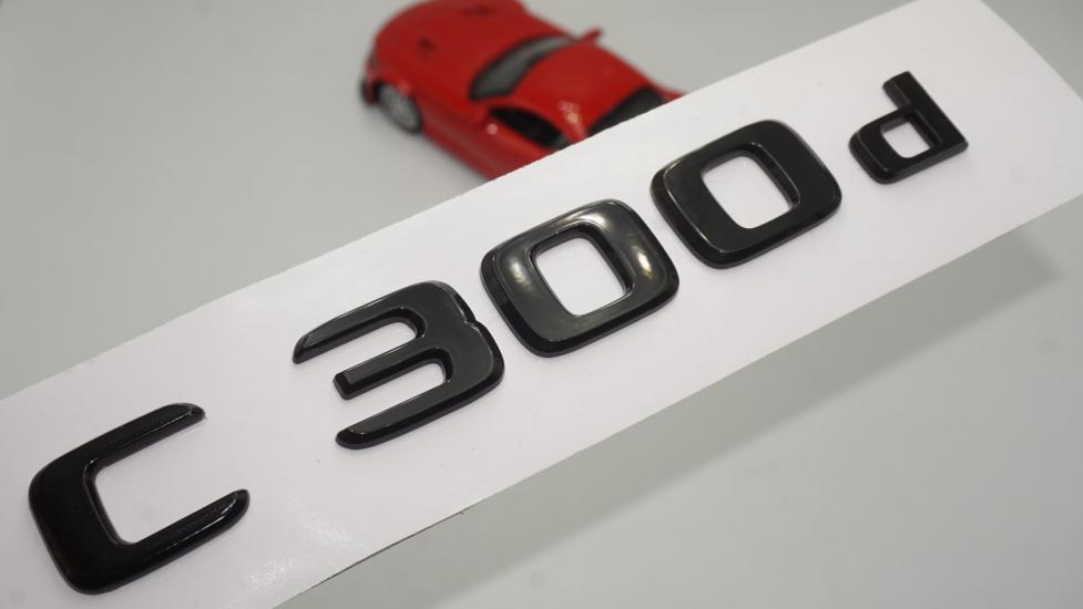 C 300d Bagaj Parlak Siyah ABS 3M 3D Yazı Logo