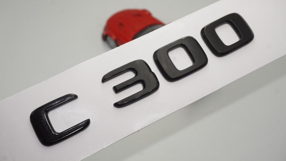 C 300 Bagaj Parlak Siyah ABS 3M 3D Yazı Logo