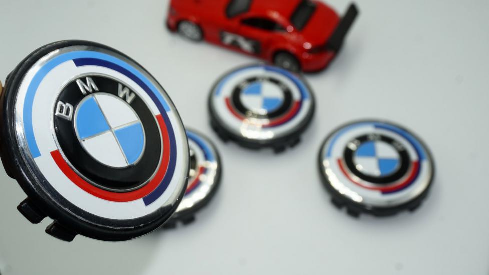 Bmw 50.Yıl Jant Göbeği OEM Kapak Seti 68mm 