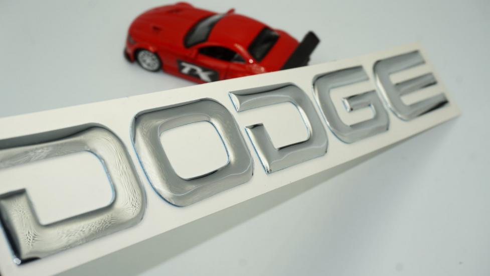 Dodge Bagaj 3M 3D Uzun Yazı Logo Amblem