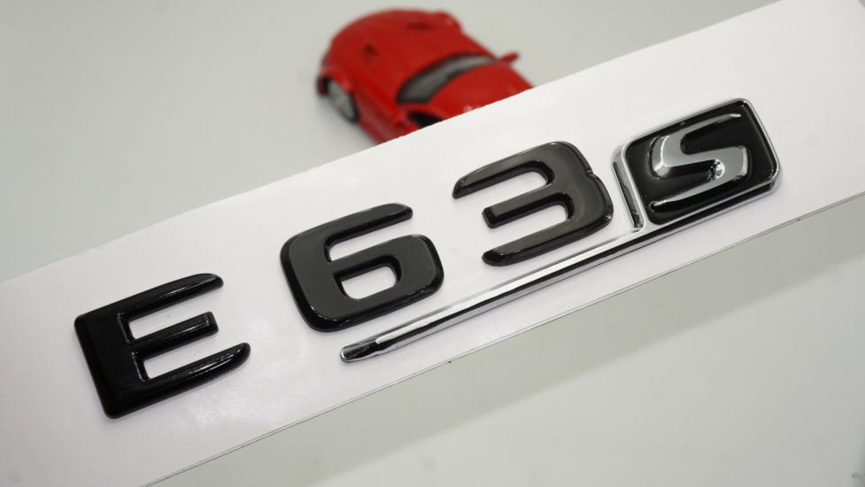 E 63S Bagaj Parlak Siyah ABS 3M 3D Yazı Logo