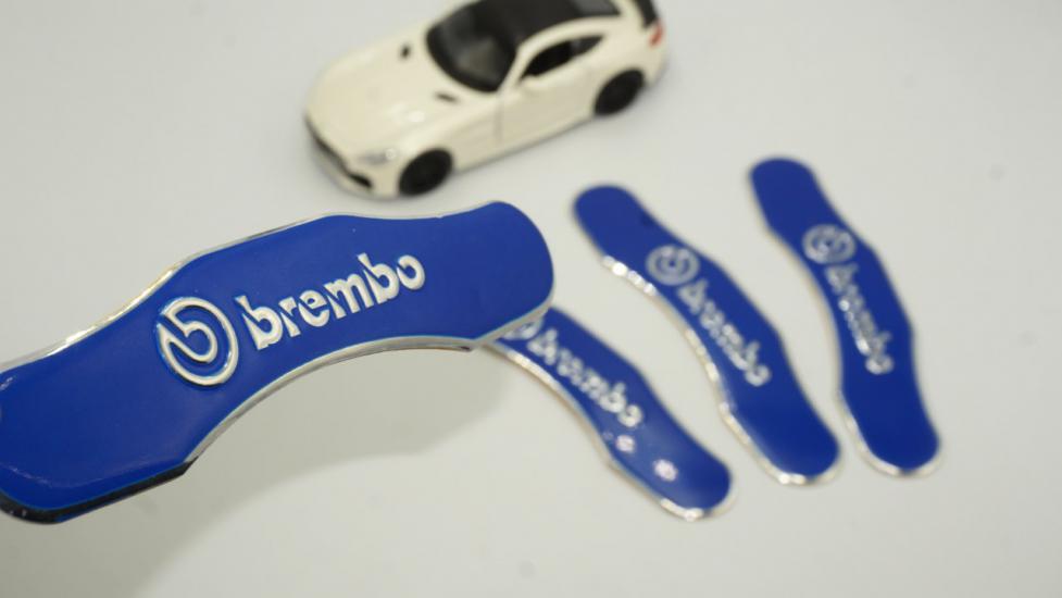 Brembo Logo Kaliper Üstü 3M 3D Metal Logo Arma Amblem Seti