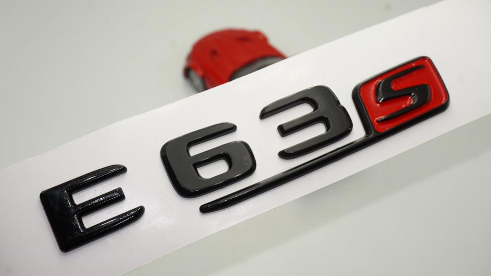 E 63S Bagaj Parlak Siyah ABS 3M 3D Yazı Logo