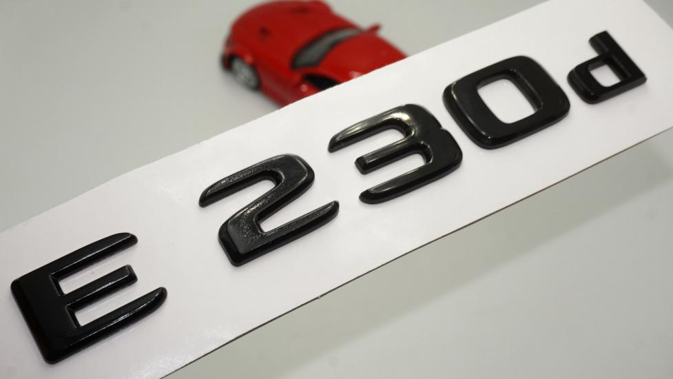 E 230d Bagaj Parlak Siyah ABS 3M 3D Yazı Logo