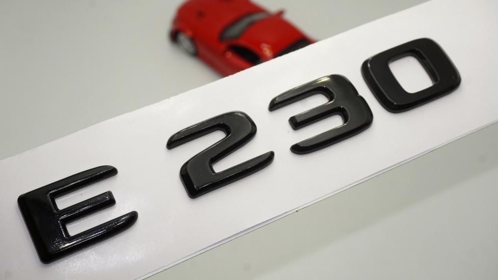 E 230 Bagaj Parlak Siyah ABS 3M 3D Yazı Logo