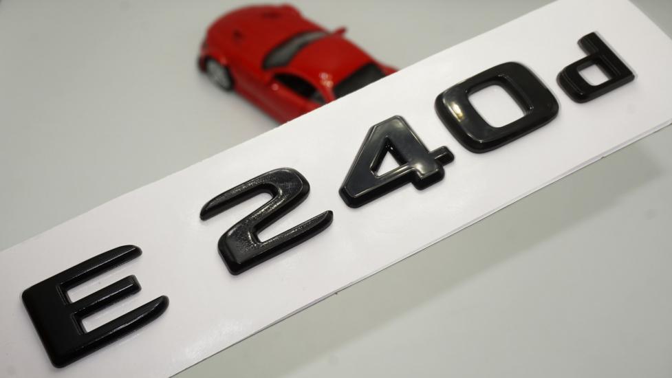 E 240d Bagaj Parlak Siyah ABS 3M 3D Yazı Logo