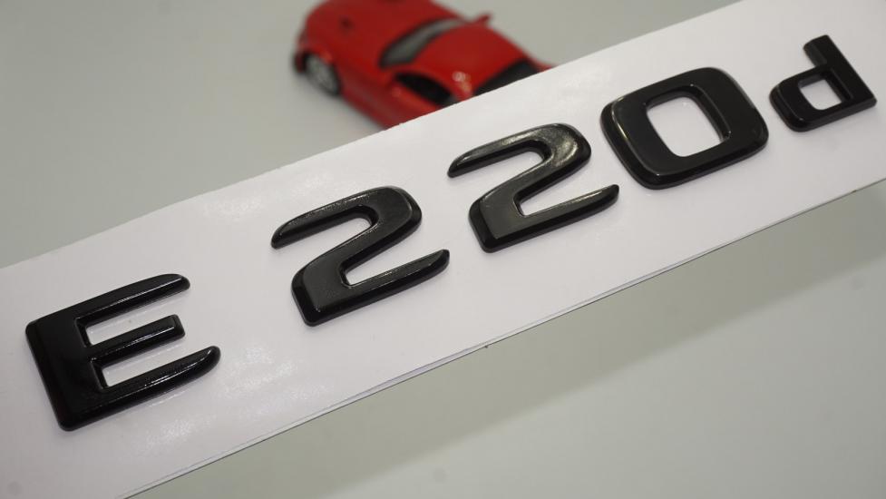 E 220d Bagaj Parlak Siyah ABS 3M 3D Yazı Logo