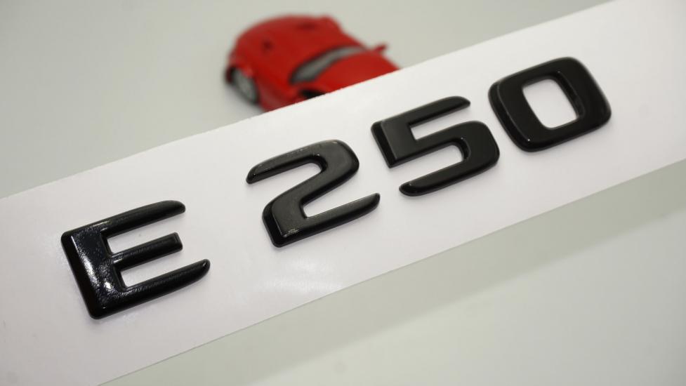 E 250 Bagaj Parlak Siyah ABS 3M 3D Yazı Logo