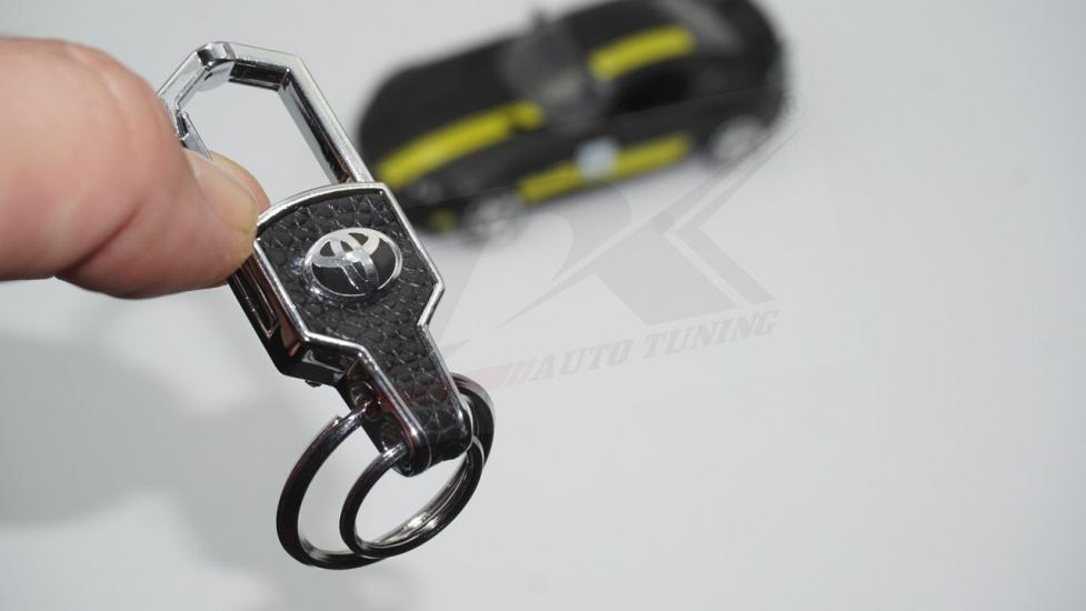 Toyota Logo Amblem Deri Metal Stil Anahtarlık