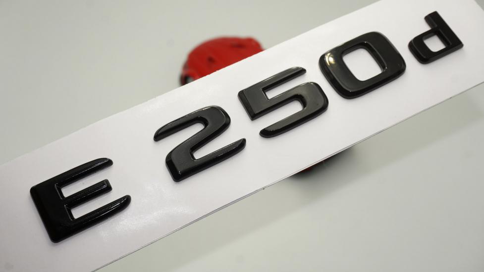E 250d Bagaj Parlak Siyah ABS 3M 3D Yazı Logo