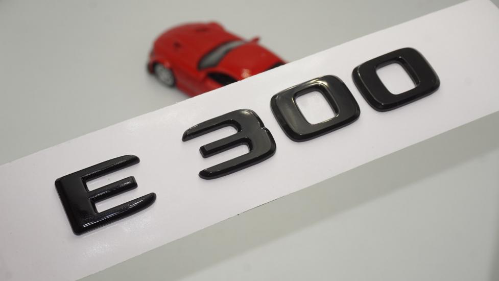 E 300 Bagaj Parlak Siyah ABS 3M 3D Yazı Logo
