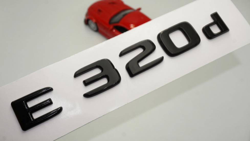 E 320d Bagaj Parlak Siyah ABS 3M 3D Yazı Logo