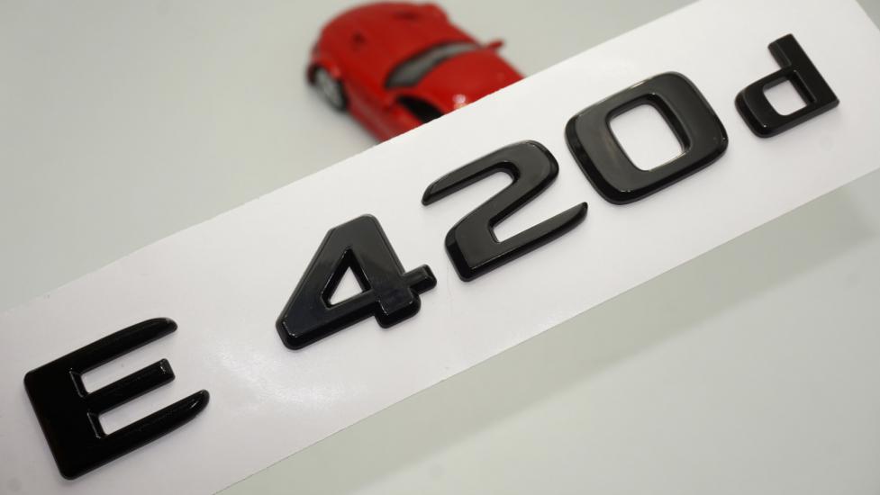 E 420d Bagaj Parlak Siyah ABS 3M 3D Yazı Logo