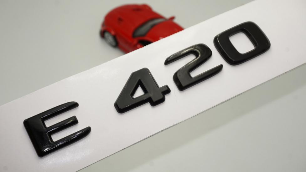 E 420 Bagaj Parlak Siyah ABS 3M 3D Yazı Logo