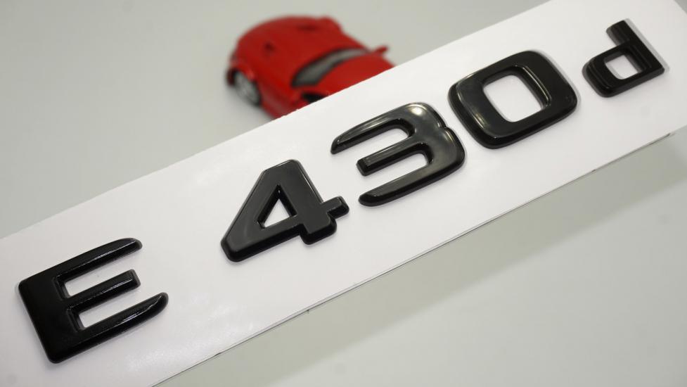 E 430d Bagaj Parlak Siyah ABS 3M 3D Yazı Logo