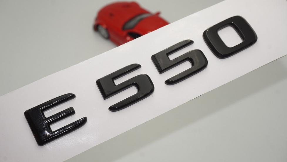 E 550 Bagaj Parlak Siyah ABS 3M 3D Yazı Logo