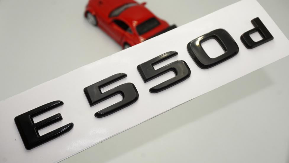 E 550d Bagaj Parlak Siyah ABS 3M 3D Yazı Logo