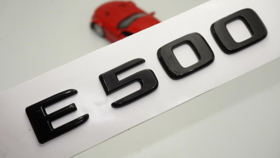E 500 Bagaj Parlak Siyah ABS 3M 3D Yazı Logo
