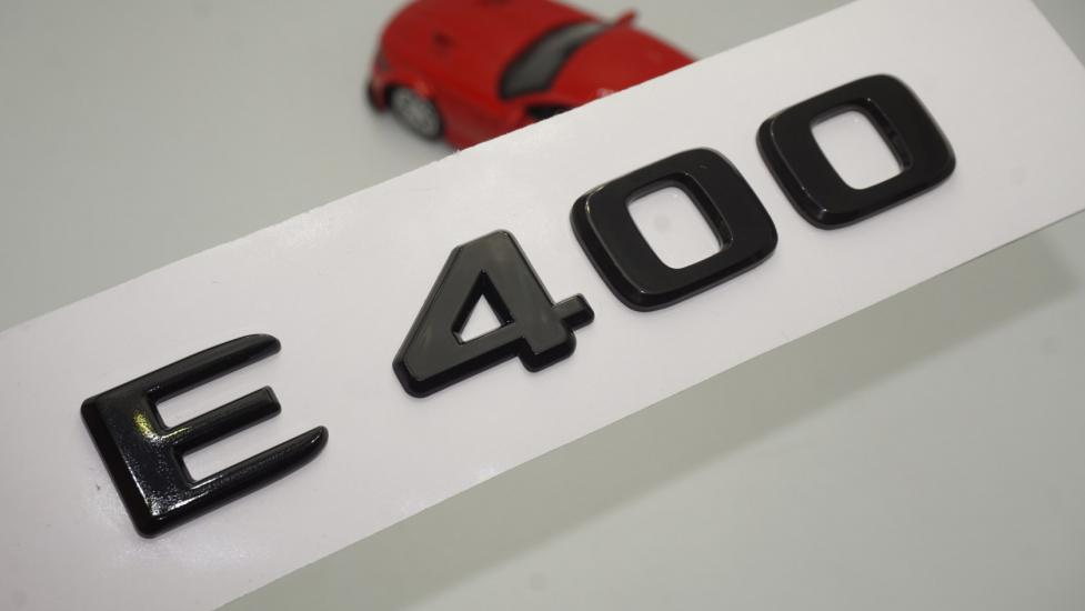 E 400 Bagaj Parlak Siyah ABS 3M 3D Yazı Logo