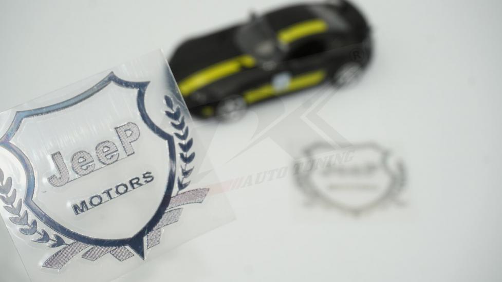 Jeep Motors Logo Kelebek Cam Buğday Başakları Logo 2Li Seti