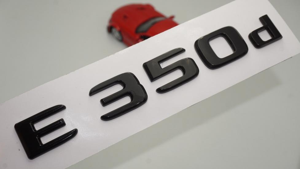 E 350d Bagaj Parlak Siyah ABS 3M 3D Yazı Logo