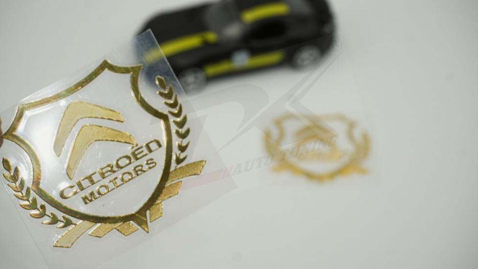 Citroen Motors Logo Kelebek Cam Buğday Başakları Logo 2Li Seti
