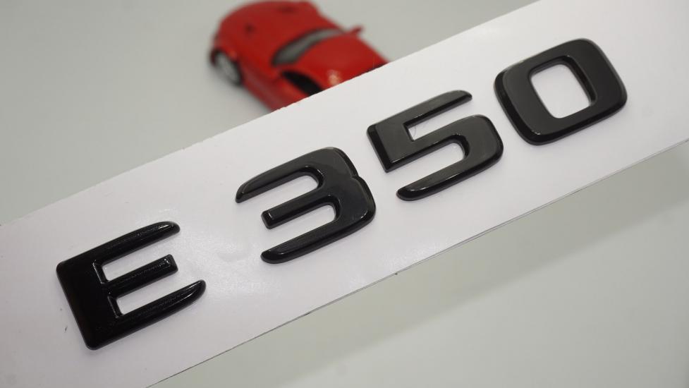 E 350 Bagaj Parlak Siyah ABS 3M 3D Yazı Logo