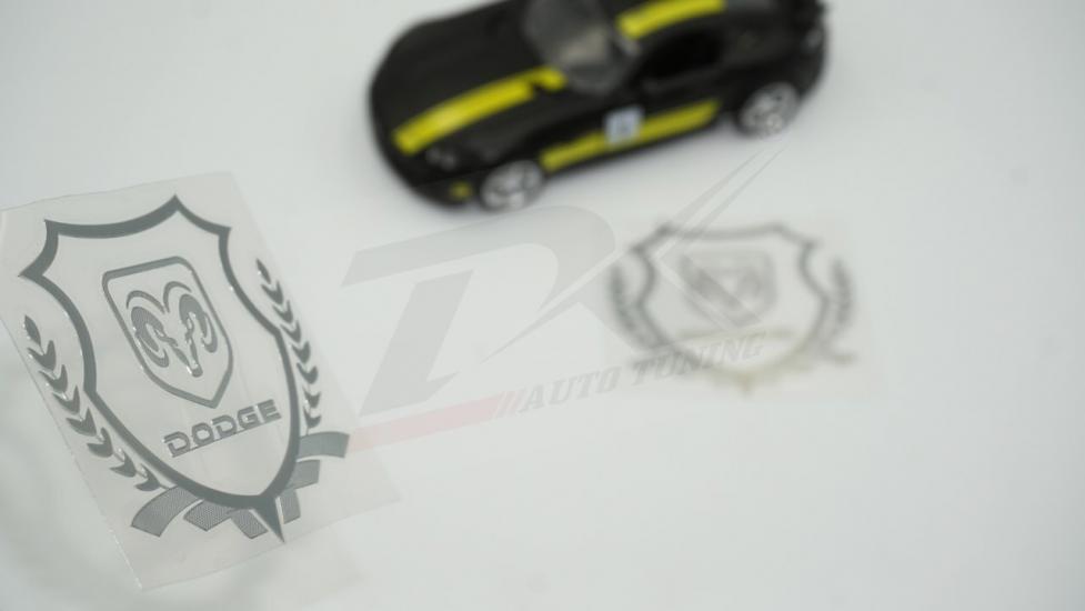Dodge Motors Logo Kelebek Cam Buğday Başakları Logo 2Li Seti