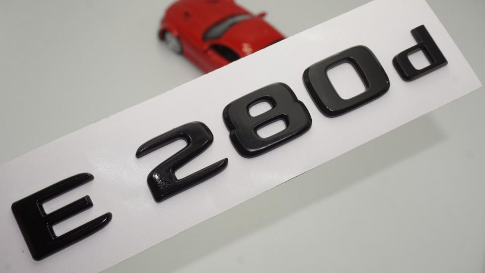E 280d Bagaj Parlak Siyah ABS 3M 3D Yazı Logo