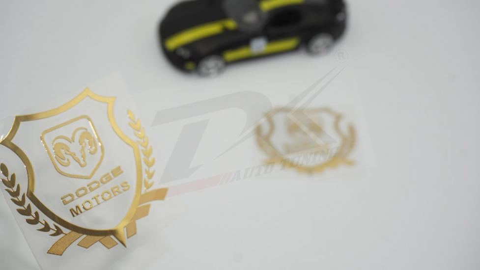 Dodge Motors Logo Kelebek Cam Buğday Başakları Logo 2Li Seti